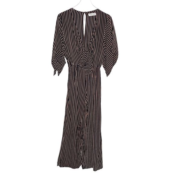 Faithfull The Brand 6 Women Tilos Jumpsuit San Marino Stripe Cut Out Wide Leg - Picture 2 of 11